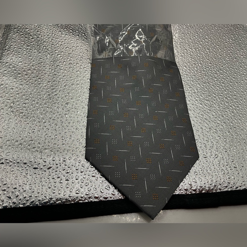 Rusty Lopez Accessories Silk Tie NEW WITH TAG Gray And Rust